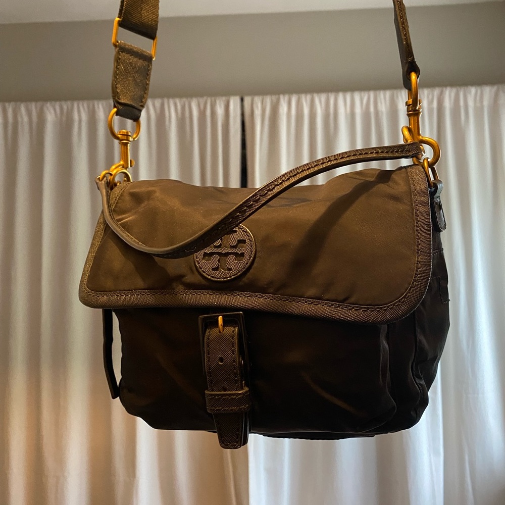 Tory Burch Black Nylon Scout Small Crossbody Bag